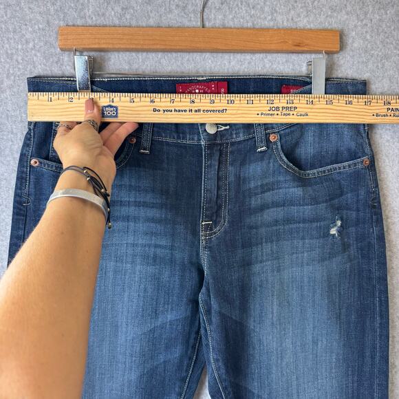 Lucky Brand Jeans Sienna Cigarette Womens Size 10 Distressed Boho Y2K Grunge - Picture 11 of 16